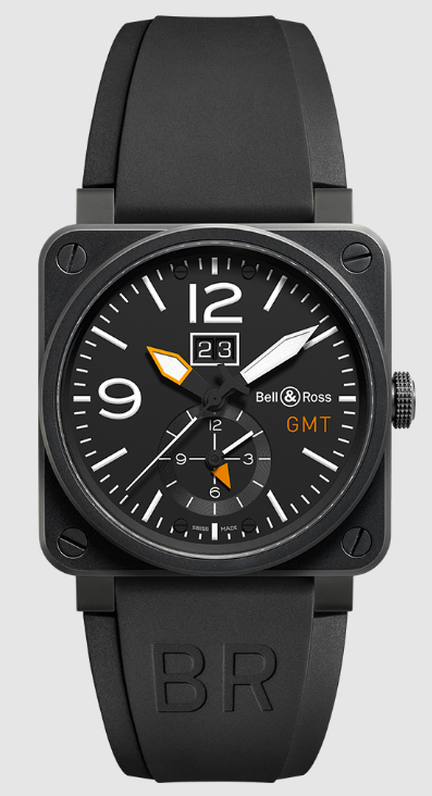 Bell & Ross BR 03 51 Carbon GMT Replica Watch BR0351-GMT-CA